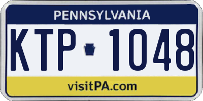 PA license plate KTP1048