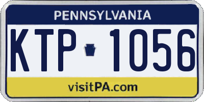 PA license plate KTP1056