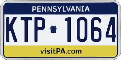 PA license plate KTP1064