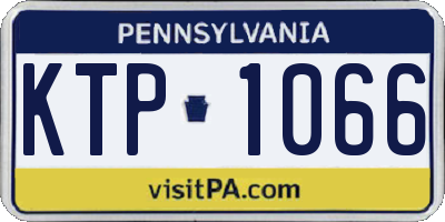PA license plate KTP1066