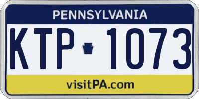 PA license plate KTP1073