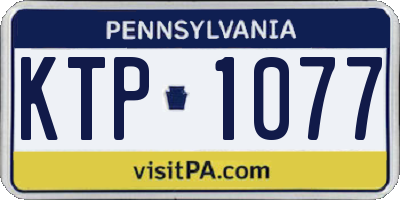 PA license plate KTP1077