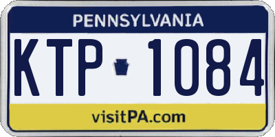 PA license plate KTP1084