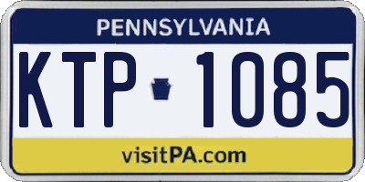 PA license plate KTP1085
