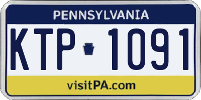 PA license plate KTP1091