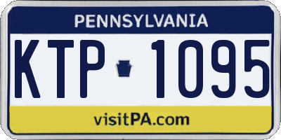 PA license plate KTP1095