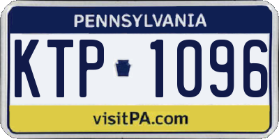 PA license plate KTP1096