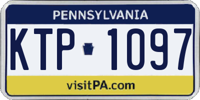 PA license plate KTP1097