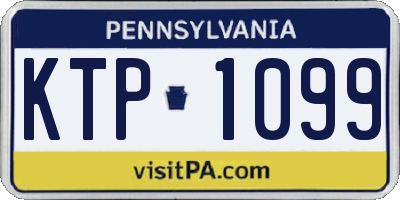 PA license plate KTP1099