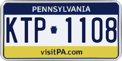 PA license plate KTP1108