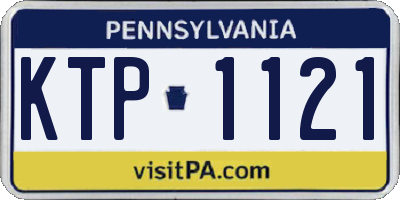 PA license plate KTP1121