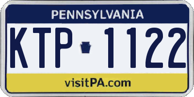 PA license plate KTP1122