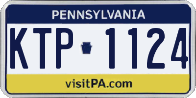 PA license plate KTP1124