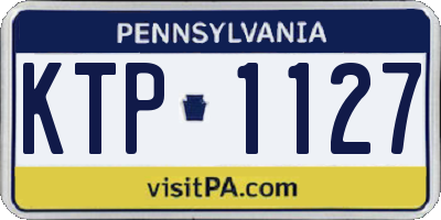 PA license plate KTP1127