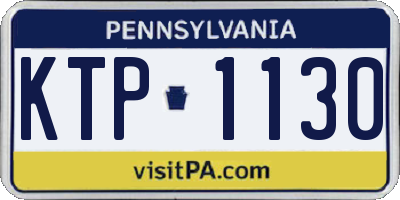 PA license plate KTP1130