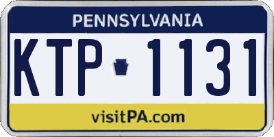 PA license plate KTP1131