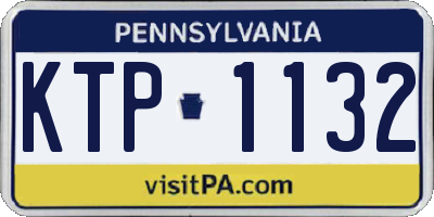 PA license plate KTP1132