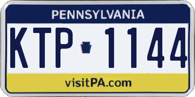 PA license plate KTP1144