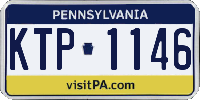 PA license plate KTP1146