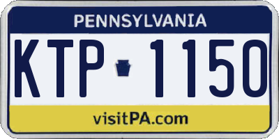 PA license plate KTP1150