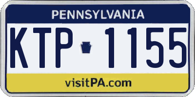 PA license plate KTP1155
