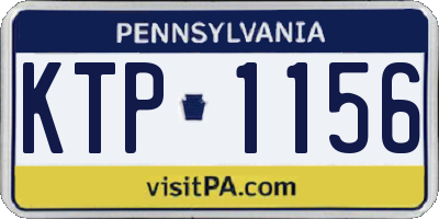 PA license plate KTP1156