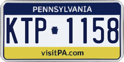 PA license plate KTP1158