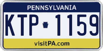 PA license plate KTP1159