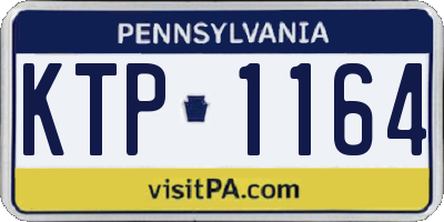 PA license plate KTP1164