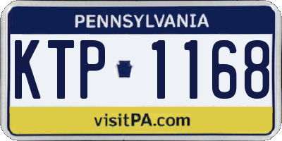PA license plate KTP1168