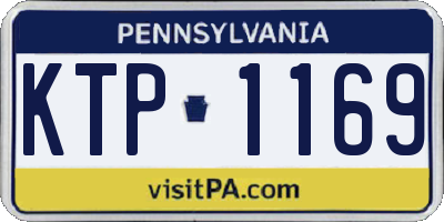 PA license plate KTP1169