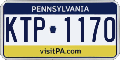 PA license plate KTP1170
