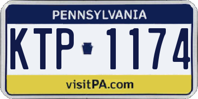 PA license plate KTP1174