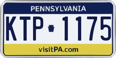 PA license plate KTP1175