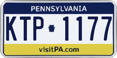PA license plate KTP1177