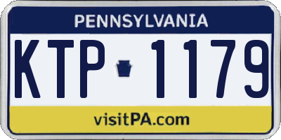 PA license plate KTP1179