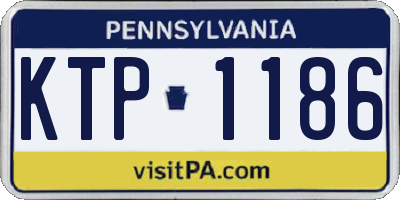 PA license plate KTP1186