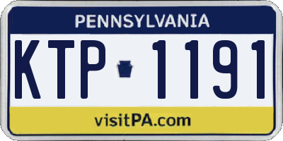 PA license plate KTP1191