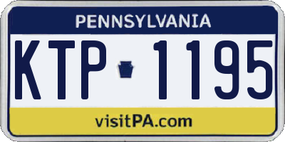 PA license plate KTP1195