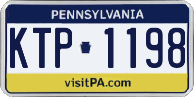 PA license plate KTP1198