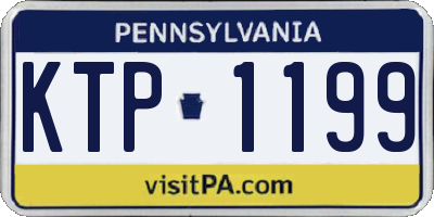 PA license plate KTP1199
