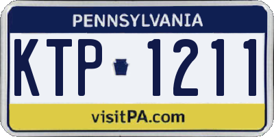 PA license plate KTP1211