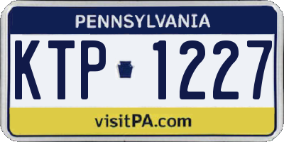 PA license plate KTP1227