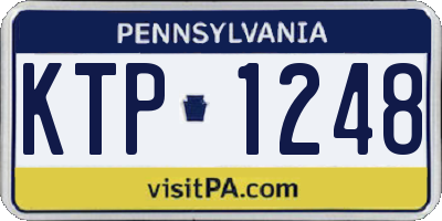 PA license plate KTP1248