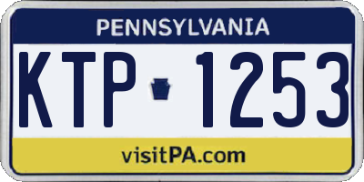 PA license plate KTP1253