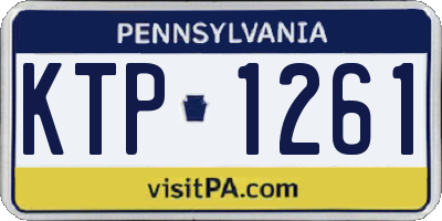 PA license plate KTP1261