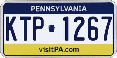 PA license plate KTP1267