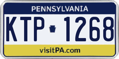 PA license plate KTP1268