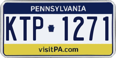 PA license plate KTP1271