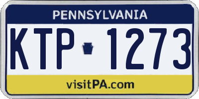 PA license plate KTP1273